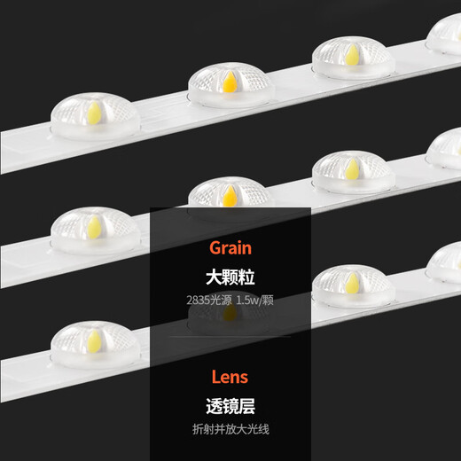 微伙LED吸顶灯餐厅客厅灯灯简约现代大气超薄圆北欧阳台卧室过道灯具 直径40cm三色24w