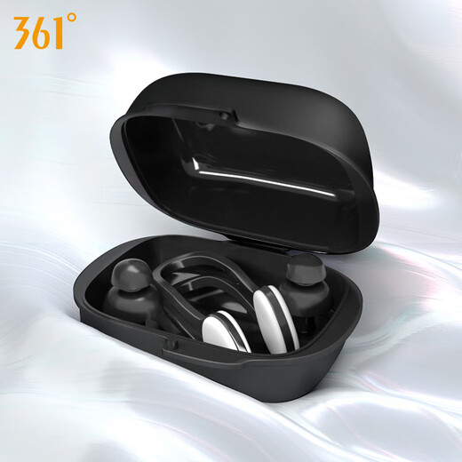 361 Nose clip earplug set swimming waterproof silicone earplugs for adults and children nose clip artifact bathing anti-choking equipment Azure (nose clip earplug set)