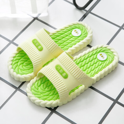 Huinubi slippers men's summer fashion wear Korean style personalized indoor and outdoor trendy bathroom anti-slip sandals beach flip-flops Black rice (9859) 42 (42-43)