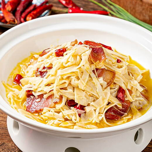 Wei Xian Lai Fuyu Excellent Fresh Glutinous Rice Bamboo Shoots 300g, Tender Bamboo Shoots, Shredded Bamboo Shoots, No-cut Dried Bamboo Shoots, Ingredients for Soup, Hot Pot and Stir-Fry