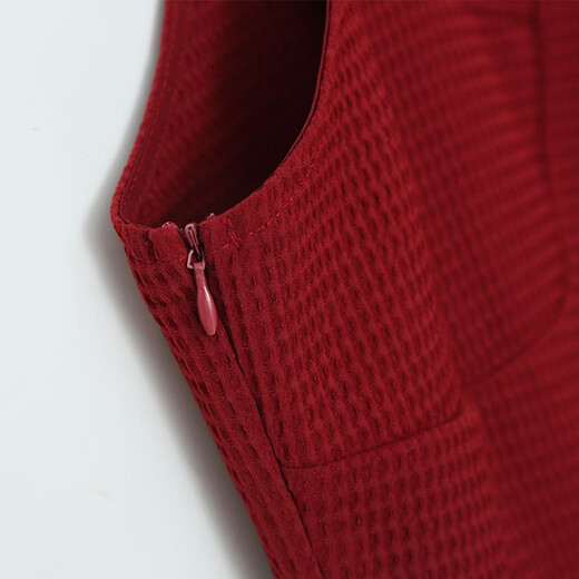 Weiyou Plus Size Women's Clothing Suit for Fat Sister Autumn Clothes for Fat mm Bridal Toast Clothes Back to the Door to Get Certificate Little Red Dress Rum Red 3XL The size is too large Recommended 170-190 Jin Jin is equal to 0.5 kg