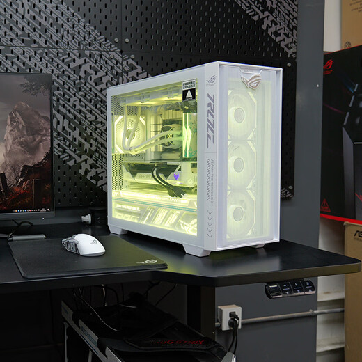 ASUS ROG family bucket Fubuki A21 Shadow Chasing Host i5 13490F RTX5060/5070/5060TI Desktop computer host ASUS fully assembled computer Configuration 1 i5-14600KF/no graphics card (consult for options)