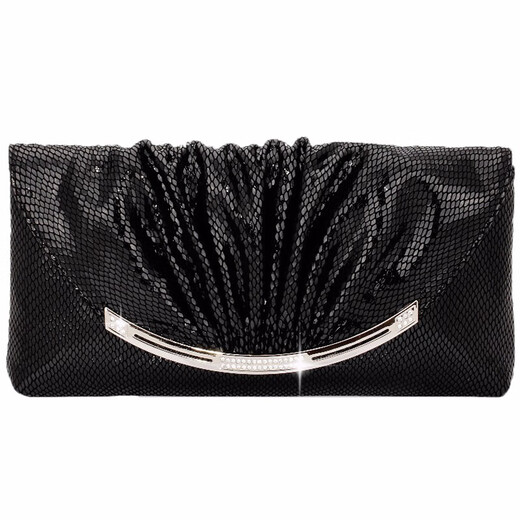 Sephoron Dinner Gold Clutch Feminine 2024 New Diamond-encrusted Genuine Leather Large Clutch Socialite Dress Luxurious Clutch Bag Black