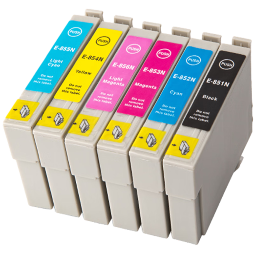 EVI aplicable EPSON R330 1390 T0851 Cartucho de tinta Epson Stylus Photo T60 Tinta de tinta de impresora Tinta Set de seis colores