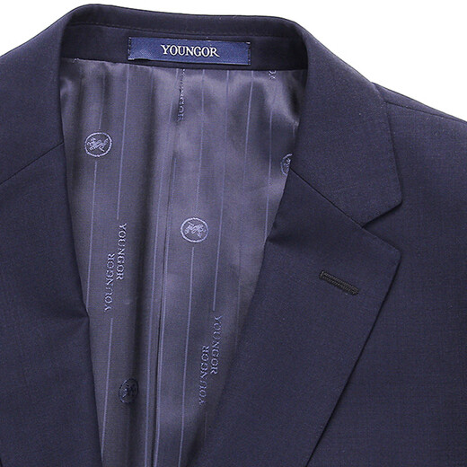 雅戈尔（YOUNGOR）西服男0100款单上衣西服套装男正装羊毛西服 藏青 XL 180/100A