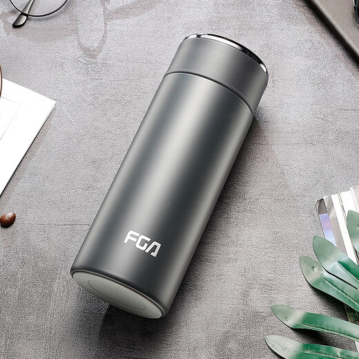 Fuguang Thermos Cup High-End-Männer und Frauen 316 Edelstahl-Student Tragbare Tea Brauen Großkapazität Wasserbecher Neujahrsgeschenkanpassung Blau 600 ml [316 Inner Liner]