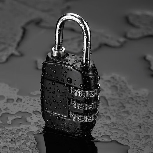 Flying ball padlock suitcase lock dormitory door tool box lock drawer anti-theft warehouse lock dormitory gym lock 3-digit password lock 丨lock beam thick 3.8mm FQ-829