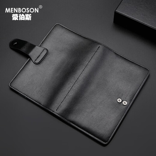 Montboska Bag Real Cow Wide Long Card Card Card clip para hombres y mujeres múltiples clips de tarjetas para tarjetas para clips de tarjetas de presentación para documentos en un marrón [ranuras largas de 102 tarjetas]