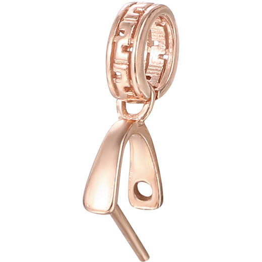 BOMP old Phoenix gold store model s925 pendant buckle buckle DIY accessories 18kI gold jade clip buckle Buddha buckle flat KTJ1410 gold color