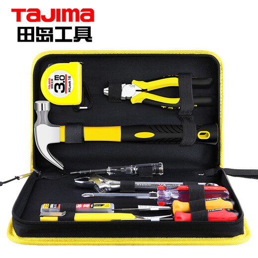 Tajima household tool set multifunctional practical tool bag household 10-piece set fc00587