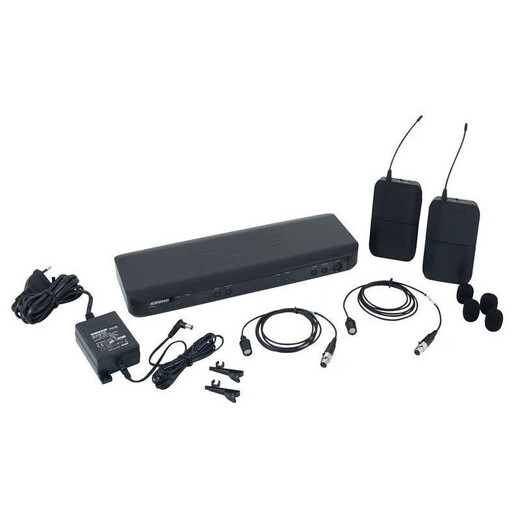 SHURE Shure BLX188 wireless one-to-two lavalier microphone stage performance live broadcast conference speech school teaching chest microphone BLX188/CVL (heart-shaped lavalier)