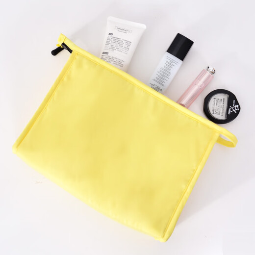 Made in Tokyo, portable toiletry bag, yellow large-capacity toiletry bag, water-repellent storage for men and women, travel portable women's cosmetic bag, business trip
