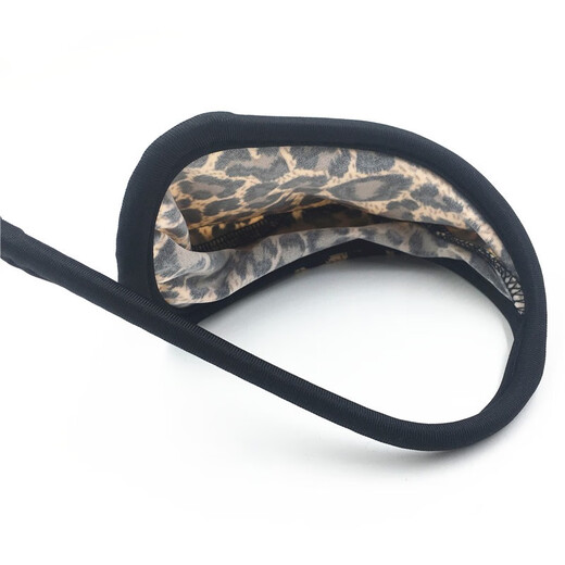 Men's and women's privacy C-shaped underwear, triangle hole-free pants, couple's temptation thong, C-shaped style 1 men's leopard print