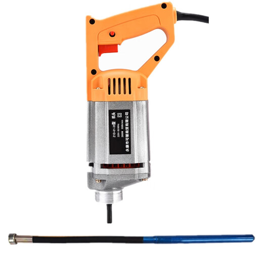 XMSJ household vibrator vibration pump vibration motor construction engineering concrete vibrating rod handheld aluminum shell 3880W high power 35 type 4-meter rod + carbon brush