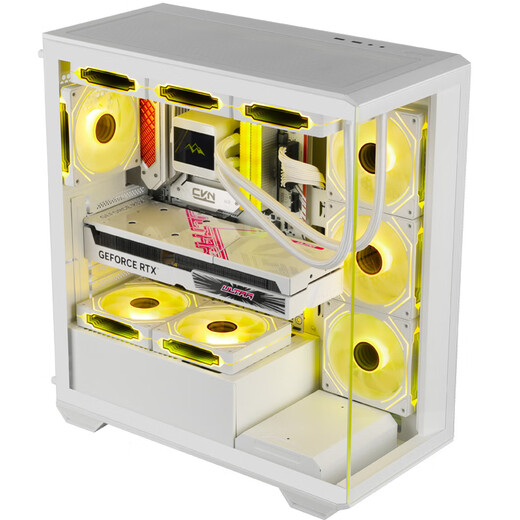 Xingu (segotep) Unbounded 1 (white) column-free sea view room chassis ATX270 wide-angle glass side see-through 360 water-cooled gaming computer main chassis supports 4090 graphics card