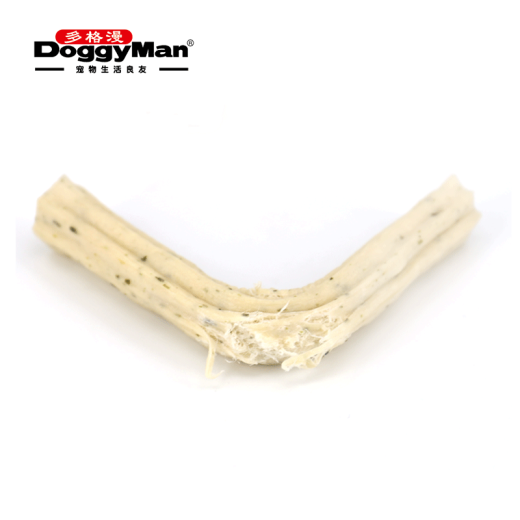 Dogman's new concept of low-fat cowhide chewing gum molar sticks for small dogs, tooth cleaning and bone chewing dog snacks for small and medium-sized dogs - 7 pieces in M ​​size (milk flavor)