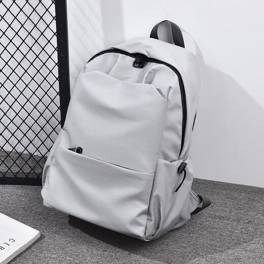 
Kangaroo backpack for men large capacity backpack for women junior high school school bag college student commuting computer bag travel bag silver gray