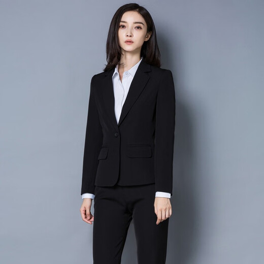 
A bird, spring and autumn professional suit jacket, women's slim-fit college student interview formal work clothes top, single piece 683, black-super single piece S (recommended 78-88Jin [Jin equals 0.5 kg])