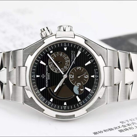 
[Second-hand 99 new] Vacheron Constantin Men's Watch VC Long-Hong Kong Sihai Series 42mm Automatic Mechanical Men's Watch Luxury Watch 47450/B01A-9227 Black Disk Steel Belt