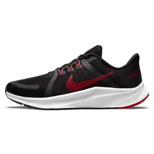 Nike (Nike) Laufschuhe Herrenschuhe für Sommer neue Luftpolsterkissen-Resistente, Schock-resistente, leichte, komfortable und vielseitige lässige und atmungsaktive Sportschuhe DA1105-001 Schwarz und Rot-Farbanpassung 44