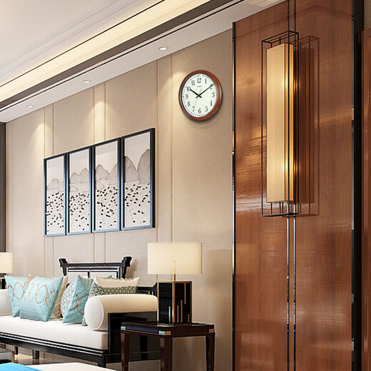 Seiko Seiko Wall Clock Wohnzimmer Tisch Wand Hanging Quarzuhr Home Moderne kreative leuchtende europäische Stil NO POWING 2024 Neues Modell 41 cm Luminöses QXA698B