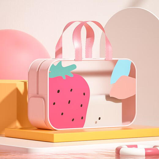 Youyou swimming bag dry and wet separation waterproof wash bag beach portable sports bathing storage bag 91317 pink large size