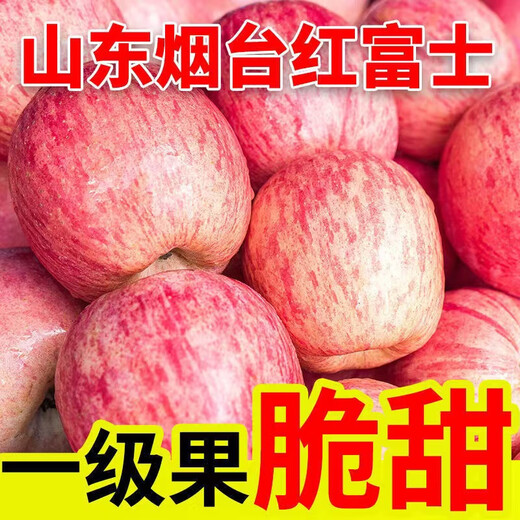Jingdida Yantai Qixia Red Fuji apple net weight 4.5Jin Jin is equal to 0.5kg. Single fruit is about 193g. Yantai apple fruit is sent directly from the source.