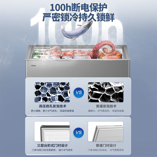 Gabinete de temperatura ultra bajo Haier Freezer 307/369/429 litros Comerciales Reducción de heladas de gran capacidad Frost Sailing Saveing ​​Energy Saving Energy-Fold Freezer congelador de nivel celular Freezer 519 litros/-38/congelador 727 Jin [Jin equivale a 0.5 kg] carne de carne de carne de carne de carne de carne de 0.5 kg]