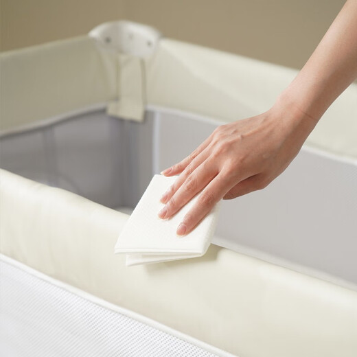 
coolbaby multi-functional crib foldable height adjustable movable splicing bed diaper table children's baby bed rice [premium] luxury model + fiber mattress