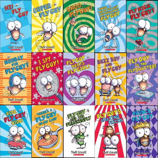 苍蝇小子(1-15册) Fly Guy And Buz英文原版进口绘本 爆笑幽默桥梁书故事书 《纽约时报》畅销书 （7-12岁）蓝思值270L-530L  小学教辅