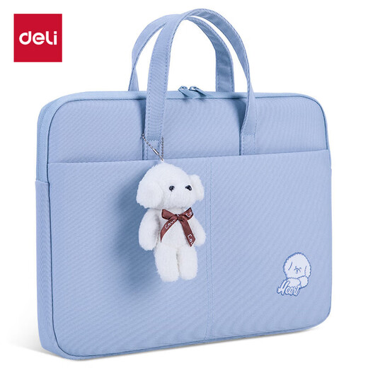 Moidure de portable de charcuterie, sac à main à grande capacité, sac de dossier d'information sur le fichier de fichiers, cadeau du Nouvel An bleu