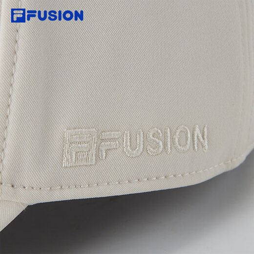 FILA FUSION斐乐潮牌男士女士帽子棒球帽2025春运动帽休闲鸭舌帽 乳糖色-BG XS