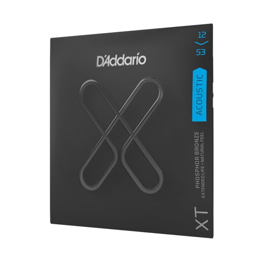 
D'Addario Guitar String EXP16 Upgrade Folk String XT Coated XS Coated Ace Guitar Full Set XTABR1047 Coated Brass-Comfortable 010-047