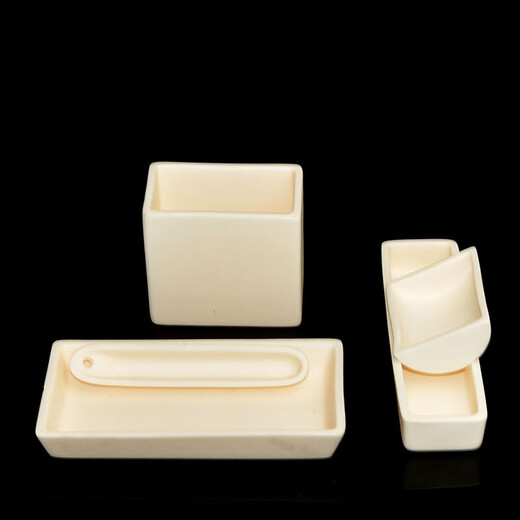 Laboratory metal sample analysis corrosion resistance, high temperature resistance, tube furnace, corundum boat crucible alumina combustion corundum ark boat, porcelain boat, SN9764 trapezoid 120x60x18mm