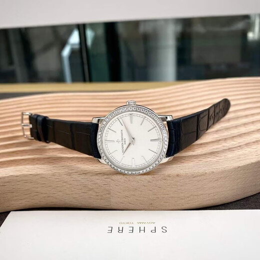 [Second-Hand 99 New] Vacheron Constantin Watch Women's Watch Serie 33mm Uhren Durchmesser Handbuch Mechanische Platin-Rosa-Gold-Mode-Gelegenheits-Ladies Second-Hand Luxury Watch Uhr 81590/000G-9848 18K Weiß Gold Single Watch