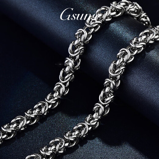 GsunG platinum men's necklace new PT950 keel chain domineering men's faucet platinum necklace priced by gram contact before bidding