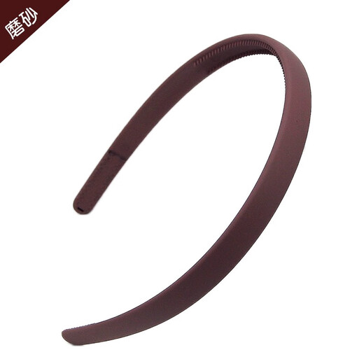 Qiaogege simple frosted toothed anti-slip hairband Korean hairpin face wash women's headband clip headband temperament hair accessory simple black