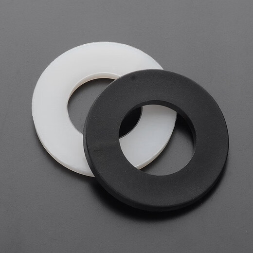 JINGGONG GB97 Nylon Washer Nylon Gasket Plastic Gasket Washer Insulating Washer Gasket Nylon Flat Washer 20% Off White M4*9*1 (200 pieces)