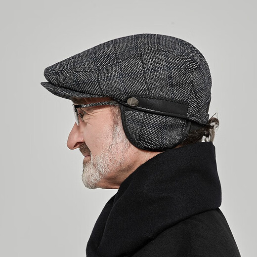 Somubay alter Mann Hut Männer Baseball Mütze Herbst- und Wintergeschenke für Papa und Opa Outdoor warmer Ohrhut Hut Old Mannes Fronthut Kaffee Farbe [Baumwollfutter, mit Ohrschutz] eine Größe [56-58 cm]