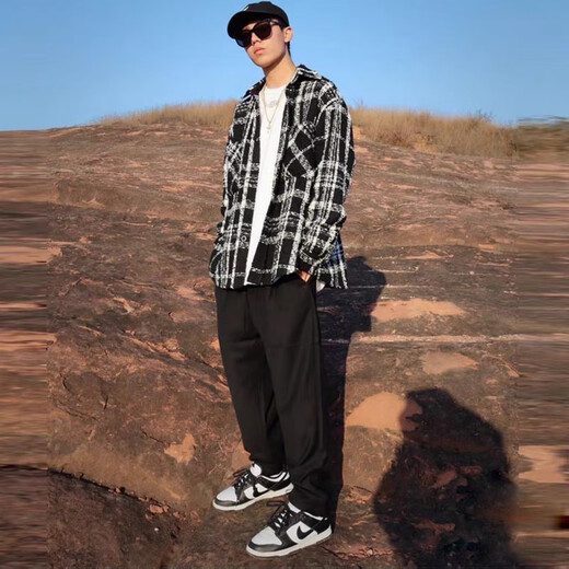 
Nike (NIKE) men's shoes spring new sports shoes DUNK LOW trendy wear-resistant breathable low-top shoes fashionable casual shoes DD1391-100/Black and white panda 40.5