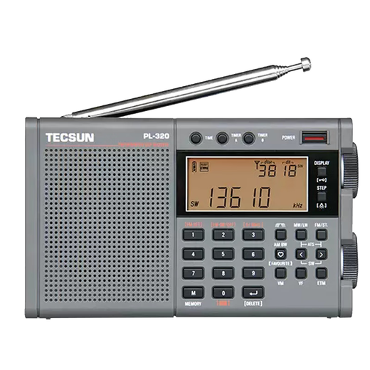 Tecsun PL-320 digital demodulation multi-band radio global band standard DSP lithium battery rechargeable timer switch standard + charger