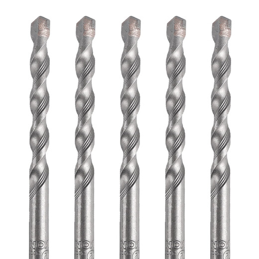 Devon impact drill electric hammer drill bit round shank two-pit two-slot drill bit four-pit concrete wall drill bit stone hole 6_110mm single