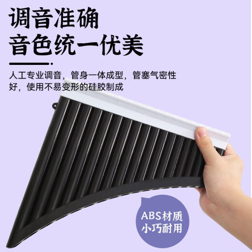 YTK 易学排箫16/18管初学者专业演奏民族乐器儿童小学生入门专用 【新款】16管米棕色+送好礼
