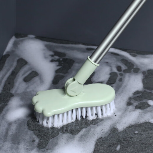 Wooden long-handled bathroom floor brush bathroom hard-bristled floor brush bathroom toilet floor brush bathtub brush tile degreasing brush