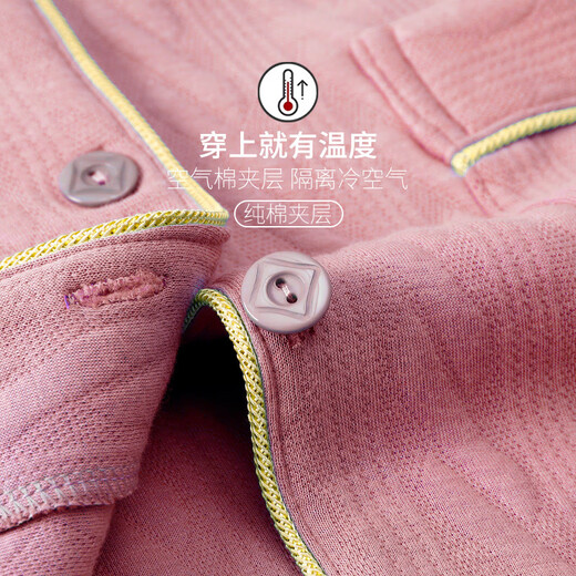 Aus dem Herzen der Frauen Pyjamas Herbst und Winter Pure Cotton Dicked Air Cotton Zwischenschicht warme Baumwollpyjamas Frauen Winter Home Clothing Set Z9902 M Frauen [Größe 150-160 Gewicht 80-100jin [Jin gleich 0,5 kg]]]