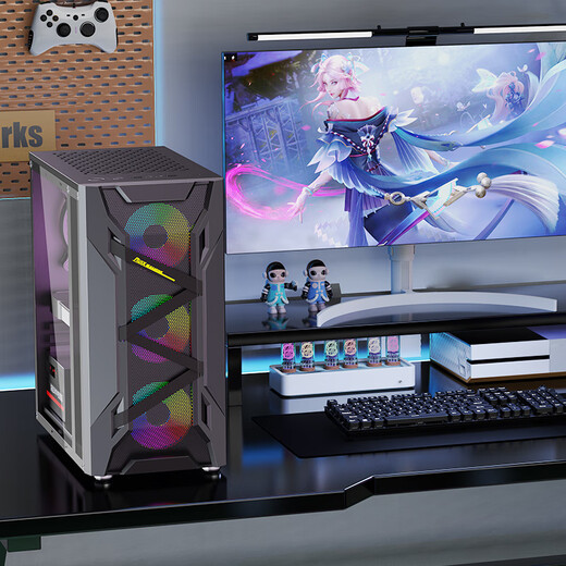 Shuoyang Core 12th generation i5 12400F/GTX1650/RTX3050/RTX3060 independent graphics gaming desktop enterprise office e-sports assembly computer host DIY assembly machine three i5 10500FE丨A380 6G standard