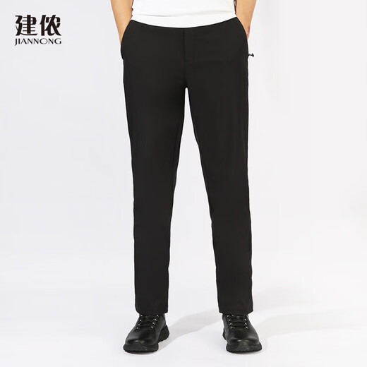 Jiannong Primavera y Autumn Menores y mujeres Soft Shell Sports Business Casual sin hierro F9224 Negro 5xl/190