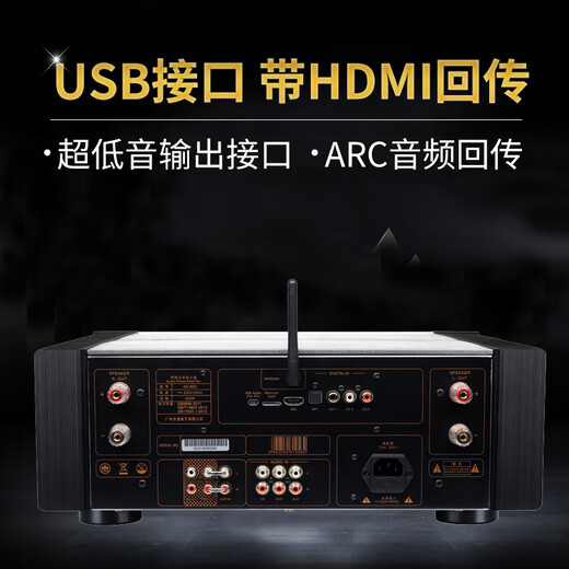 天逸（Winner）AD-86D超甲类功放机 家用合并式高保真立体声蓝牙放大器大功率多功能数字功放 天逸AD-86D