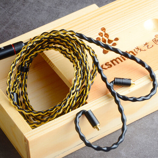 线艺匠榭兰图二代4.4平衡线IE300升级线0.78AKG5005舒尔846耳机线mmcx镀金银线材 2.5mm 直型平衡头 MMCX/榭兰图/846/535