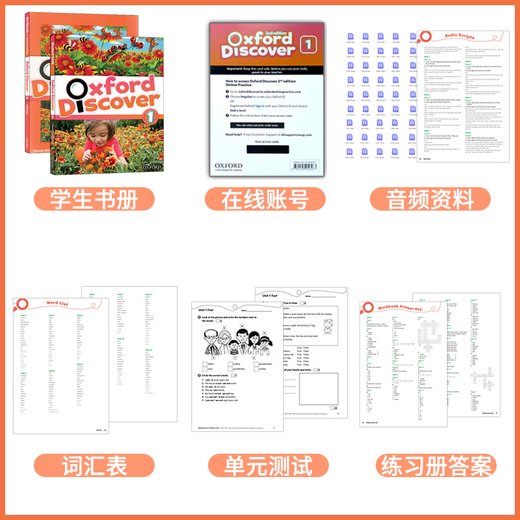 牛津少儿英语Oxford Discover探索发现科普系列版 123456级别 小学英语教材书籍  Oxford Discover1（书本+练习册）